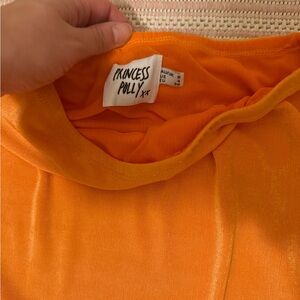 Princess Polly orange maxi skirt